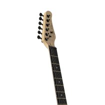 Double-Cutaway Electric Guitar with Dual Humbuckers, Surf Green