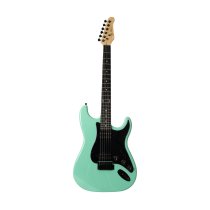Double-Cutaway Electric Guitar with Dual Humbuckers, Surf Green