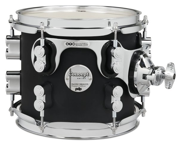 PDP Concept Maple Mounted Tom Drum,Satin Black