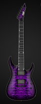 Electric Guitar with Seymour Duncan Humbuckers, Ebony Fingerboard and TonePros Locking Bridge, Purple Sunburst