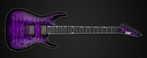 Electric Guitar with Seymour Duncan Humbuckers, Ebony Fingerboard and TonePros Locking Bridge, Purple Sunburst