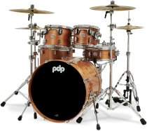 PDP Concept Maple Exotic 5-Piece Drum Shell Pack with Snare Drum, Honey Mahogany