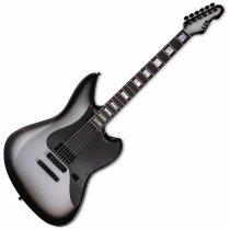 LTD JD1 Electric Guitar with Case, Silver Sunburst
