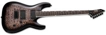 LTD MH-400HT QM Electric Guitar, See thru Black Sunburst