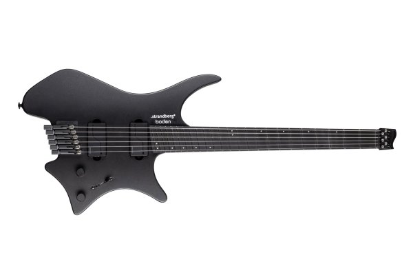 Boden Standard N2.8 6-String Electric Guitar, Black Satin Metallic