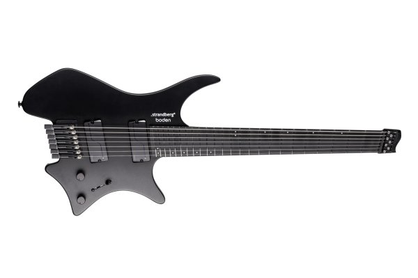 Boden Standard N2.8 7-String Electric Guitar, Black Satin Metallic
