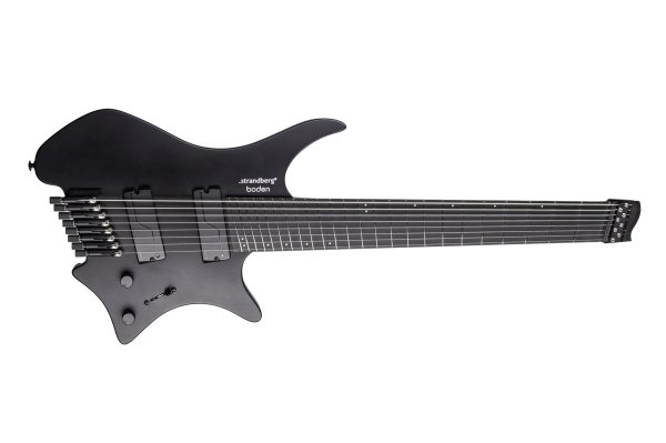 Boden Standard N2.8 8-String Electric Guitar, Black Satin Metallic