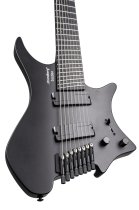 Boden Standard N2.8 8-String Electric Guitar, Black Satin Metallic