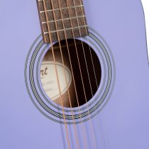 3/4 Earth Mini Acoustic Guitar With Gig Bag, Open Pore Lavender