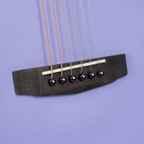 3/4 Earth Mini Acoustic Guitar With Gig Bag, Open Pore Lavender