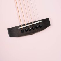 3/4 Earth Mini Acoustic Guitar With Gig Bag, Open Pore Ivory