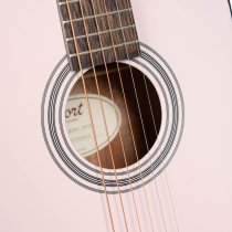 3/4 Earth Mini Acoustic Guitar With Gig Bag, Open Pore Ivory