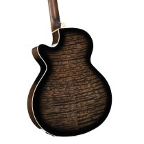 Performance Acoustic-Electric Guitar with Solid Spruce Top, Ash Black