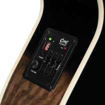 Performance Acoustic-Electric Guitar with Solid Spruce Top, Ash Black