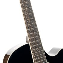 Performance Acoustic-Electric Guitar with Solid Spruce Top, Ash Black