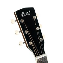Performance Acoustic-Electric Guitar with Solid Spruce Top, Ash Black