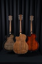 Performance Acoustic-Electric Guitar with Solid Spruce Top, Ash Black