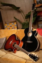 Performance Acoustic-Electric Guitar with Solid Spruce Top, Sunburst