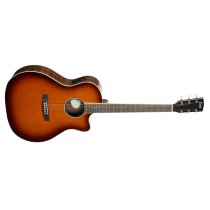 Performance Acoustic-Electric Guitar with Solid Spruce Top, Walnut Sunburst