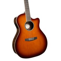 Performance Acoustic-Electric Guitar with Solid Spruce Top, Walnut Sunburst