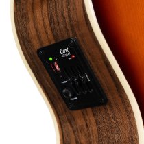 Performance Acoustic-Electric Guitar with Solid Spruce Top, Walnut Sunburst
