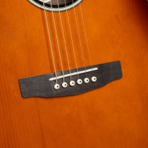 Performance Acoustic-Electric Guitar with Solid Spruce Top, Walnut Sunburst