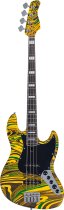 Sire V7 New Gen Jazz Bass Guitar with Marcus Super-J Revolution Pickups, Yellow Swirl