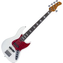 Sire V7 New Gen 5-String Jazz Bass Guitar with Marcus Super-J Revolution Pickups, Antique White