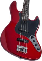 Sire V3 New Gen 4-String Jazz Bass Guitar with Marcus Standard J-Revolution Pickups, Candy Apple Red