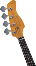 Sire V3 New Gen 4-String Jazz Bass Guitar with Marcus Standard J-Revolution Pickups, Candy Apple Red