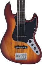 Sire V3 New Gen 5-String Jazz Bass Guitar with Marcus Standard J-Revolution Pickups, Tobacco Sunburst