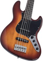 Sire V3 New Gen 5-String Jazz Bass Guitar with Marcus Standard J-Revolution Pickups, Tobacco Sunburst