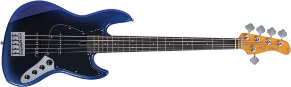 Sire V3 New Gen 5-String Jazz Bass Guitar with Marcus Standard J-Revolution Pickups, Midnight Blueburst