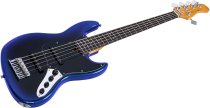 Sire V3 New Gen 5-String Jazz Bass Guitar with Marcus Standard J-Revolution Pickups, Midnight Blueburst