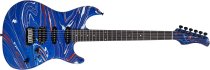 Sire S7 SW Double-Cut Electric Guitar with LC Super HSS Pickups, Blue Swirl
