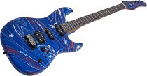 Sire S7 SW Double-Cut Electric Guitar with LC Super HSS Pickups, Blue Swirl
