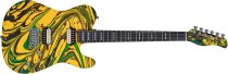 Sire T7 SW T-Style Electric Guitar with LC Super-Modern Pickups, Yellow Swirl