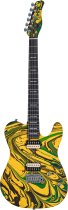 Sire T7 SW T-Style Electric Guitar with LC Super-Modern Pickups, Yellow Swirl