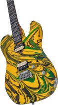 Sire T7 SW T-Style Electric Guitar with LC Super-Modern Pickups, Yellow Swirl