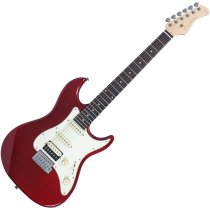 Sire S1 Double-Cut Electric Guitar with Standard HSS Pickups, Candy Apple Red