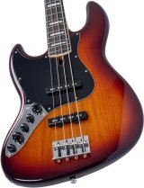 Sire V7 New Gen Left-Handed 4-String Jazz Bass Guitar with Marcus Super-J Revolution Pickups, Tobacco Sunburst