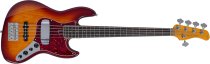 Sire V7 Vintage New Gen 5-String Jazz Bass Guitar with Marcus Vintage-J Revolution Pickups, Tobacco Sunburst