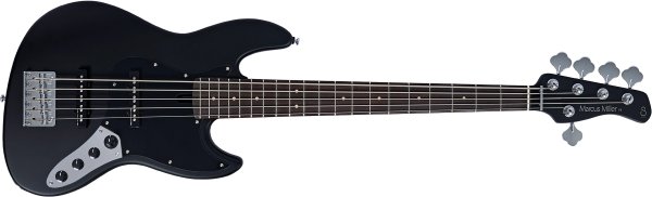Sire V3 New Gen 5-String Jazz Bass Guitar with Marcus Standard J-Revolution Pickups, Black Satin
