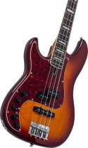 Sire P7 New Gen Left-Handed 4-String PJ Bass Guitar with Marcus Super-PJ Revolution Pickups, Tobacco Sunburst