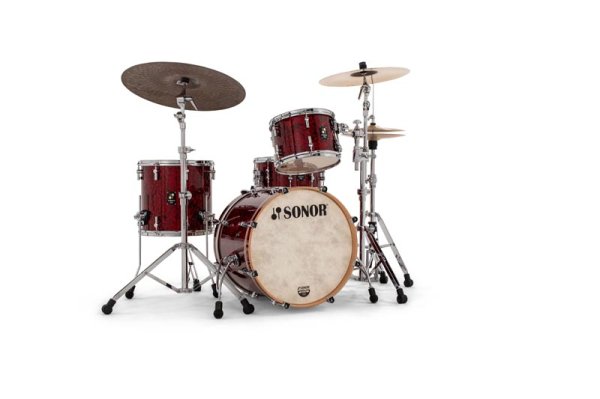 MOMENTUM Shell Set: BD 20" x 15.75" (no Mount), TT 12" x 8.5", FT 14" x 13.75", Beech, Red Pearl