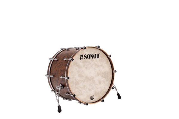 MOMENTUM Bass Drum 24" x 15.25" (no Mount), Maple, California Burl