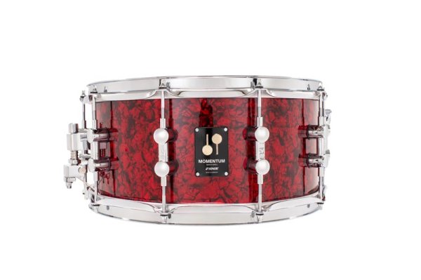 MOMENTUM Snare Drum 14" x 6.5", Beech, Red Pearl