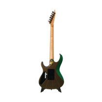 Maverick Flame Maple Electric Guitar with Case, Green Chameleon