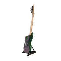 Maverick Flame Maple Electric Guitar with Case, Green Chameleon