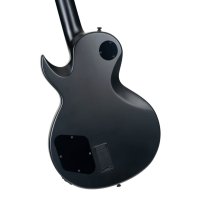 Single-Cut Electric Guitar for Classic Rock & Metal with EMG 81/60 Active Humbuckers, Black Satin